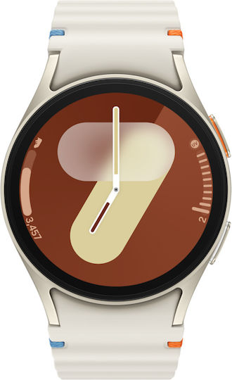 Samsung Galaxy Watch7 LTE Aluminium 40mm Αδιάβροχο με eSIM (Cream)