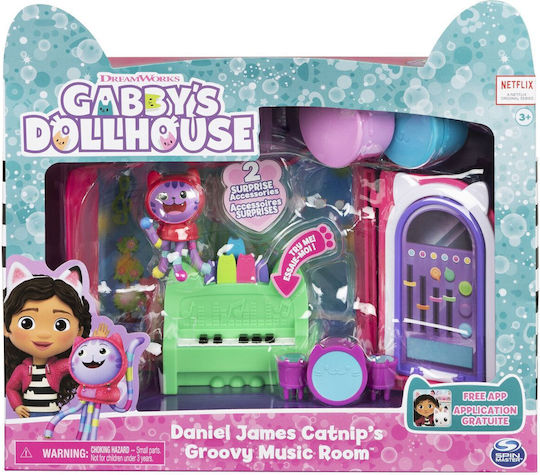 Spin Master Gabby's Dollhouse Daniel James Catnip's Groovy Music Room Daniel James Catnip' Groovy Music Room για 3+ Ετών 6060478 20133094 - Image 5