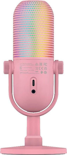 Razer Seiren V3 Chroma Δυναμικό Μικρόφωνο USB Επιτραπέζιο για Φωνητικά σε Ροζ Χρώμα - Image 4