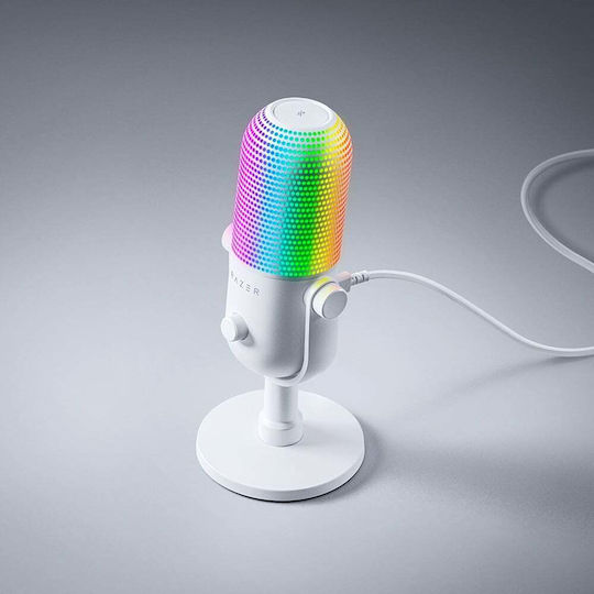 Razer Seiren V3 Chroma Δυναμικό Μικρόφωνο USB Επιτραπέζιο για Studio σε Λευκό Χρώμα - Image 8