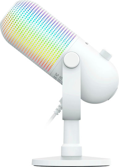 Razer Seiren V3 Chroma Δυναμικό Μικρόφωνο USB Επιτραπέζιο για Studio σε Λευκό Χρώμα - Image 5