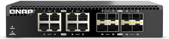 QNap QSW-3216R-8S8T Unmanaged L2 Switch με 8 Θύρες Ethernet