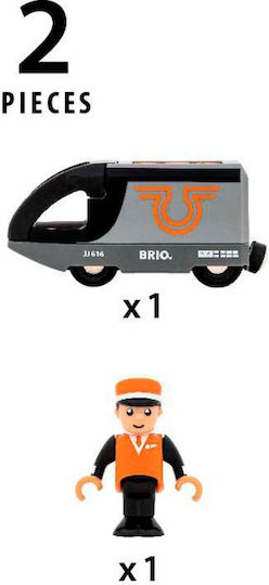 Brio Toys Τρενάκι Πορτοκαλί-Μαύρο για 3+ Ετών - Image 4
