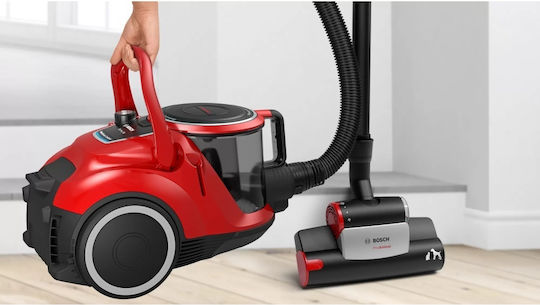 Bosch BGC41PET Ηλεκτρική Σκούπα 750W με Κάδο 2.4lt Κόκκινη - Image 2