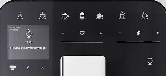 Melitta T Smart F83/0-102 Αυτόματη Μηχανή Espresso 1450W Πίεσης 15bar για Cappuccino με Μύλο και Wi-Fi Μαύρη - Image 4