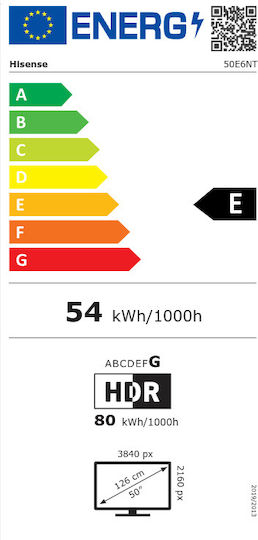 Hisense Smart Τηλεόραση 50" 4K UHD LED E6N HDR (2024) 50E6NT - Image 5