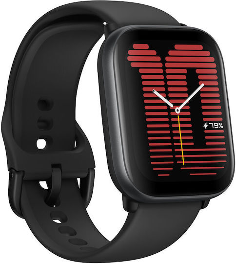 Amazfit Active Aluminium 42mm Αδιάβροχο Smartwatch με Παλμογράφο (Midnight Black) - Image 3