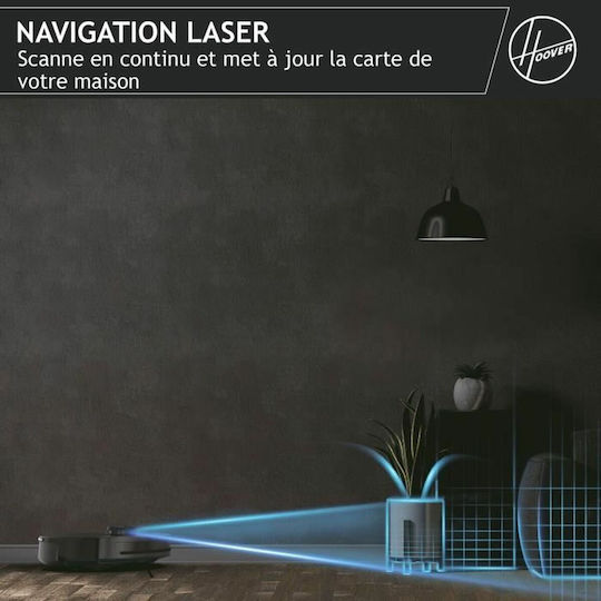 Hoover HG410D 011 Σκούπα Ρομπότ με Χαρτογράφηση και Wi-Fi Μαύρη - Image 5