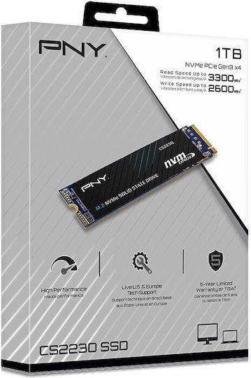 PNY CS2230 SSD 1TB M.2 NVMe PCI Express 3.0 M280CS2230-1TB-RB - Image 4