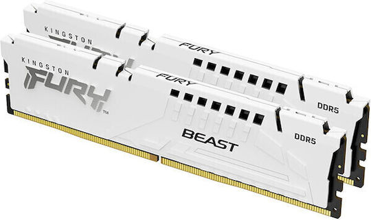 Kingston Fury Beast DDR5 32GB RAM με 2x16GB Modules και Ταχύτητα 5600 για Desktop KF556C36BWEK2-32 - Image 2