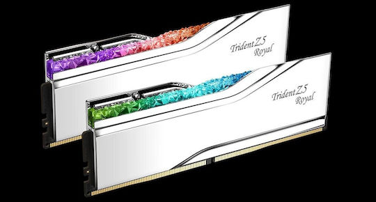 G.Skill Trident Z5 Royal DDR5 32GB RAM με 2x16GB Modules και Ταχύτητα 7200 για Desktop F5-7200J3445G16GX2-TR5S - Image 3