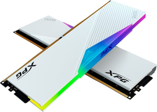 Adata Lancer RGB DDR5 64GB RAM με 2x32GB Modules και Ταχύτητα 6400 για Desktop AX5U6400C3232G-DCLARWH - Image 3
