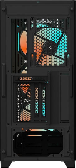 Gigabyte C301 Glass V2 Gaming Midi Tower Κουτί Υπολογιστή με RGB Φωτισμό Μαύρο - Image 4