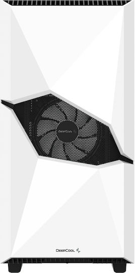 Deepcool Cyclops Midi Tower Κουτί Υπολογιστή με Πλαϊνό Παράθυρο Λευκό - Image 3