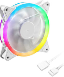 Alternative view of Sharkoon Shark Blades Case Fan 120mm με RGB Φωτισμό και Σύνδεση 4-Pin PWM Λευκό
