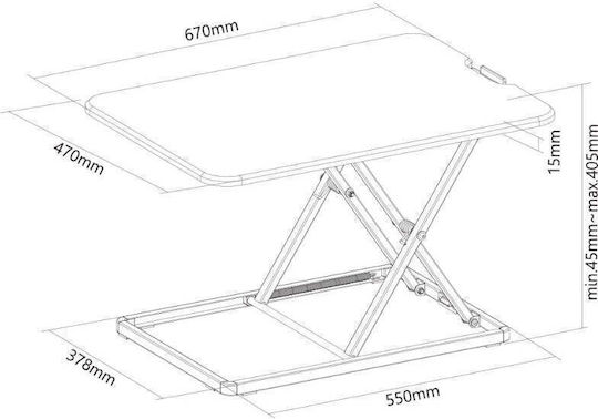 Neomounts Sit-stand Workstation Βάση για Laptop - Image 4