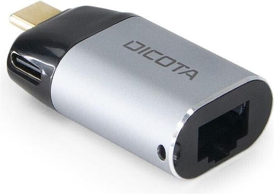 Dicota D32048 USB-C Αντάπτορας Δικτύου για Ενσύρματη σύνδεση Ethernet