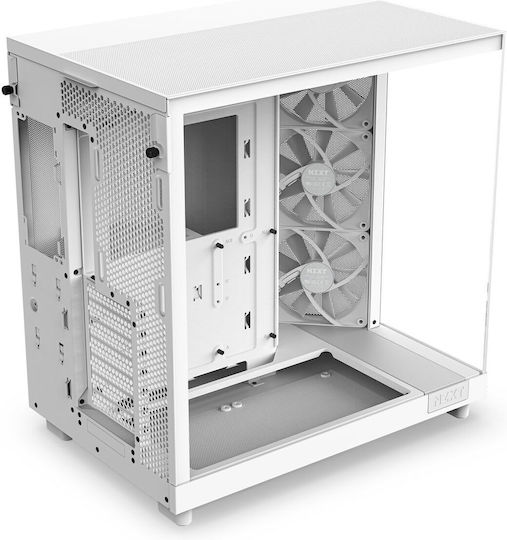 NZXT H6 Flow Gaming Midi Tower Κουτί Υπολογιστή με Πλαϊνό Παράθυρο Λευκό - Image 8
