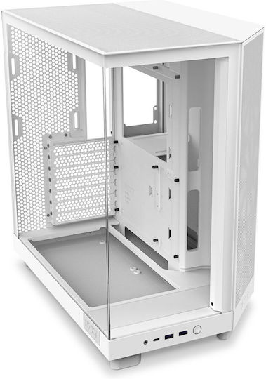 NZXT H6 Flow Gaming Midi Tower Κουτί Υπολογιστή με Πλαϊνό Παράθυρο Λευκό - Image 7