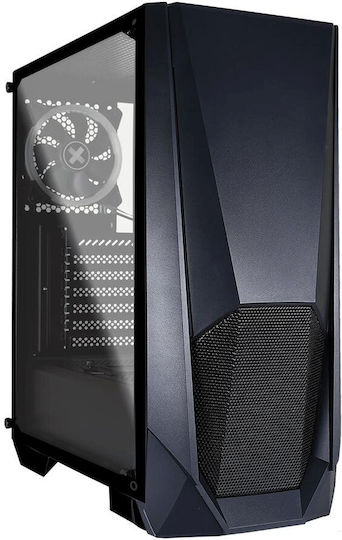 Xilence XG141 Gaming Midi Tower Κουτί Υπολογιστή με Πλαϊνό Παράθυρο και RGB Φωτισμό Μαύρο - Image 5
