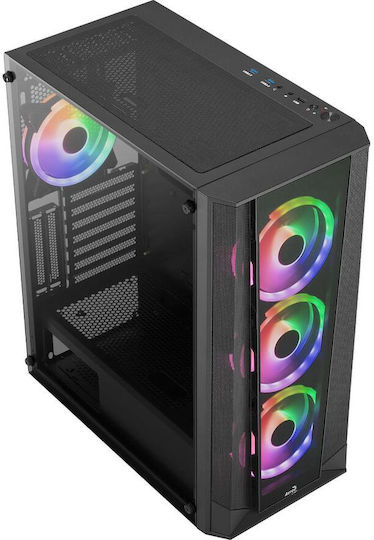 Aerocool Prism ARGB Midi Tower Κουτί Υπολογιστή Μαύρο - Image 5