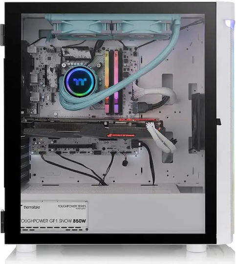 Thermaltake H590 ARGB Gaming Κουτί Υπολογιστή με Πλαϊνό Παράθυρο Λευκό - Image 5