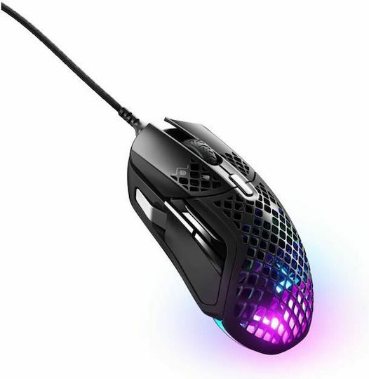 SteelSeries Aerox 5 RGB Gaming Ποντίκι Black Matte - Image 5
