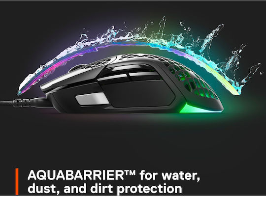 SteelSeries Aerox 5 RGB Gaming Ποντίκι Black Matte - Image 11