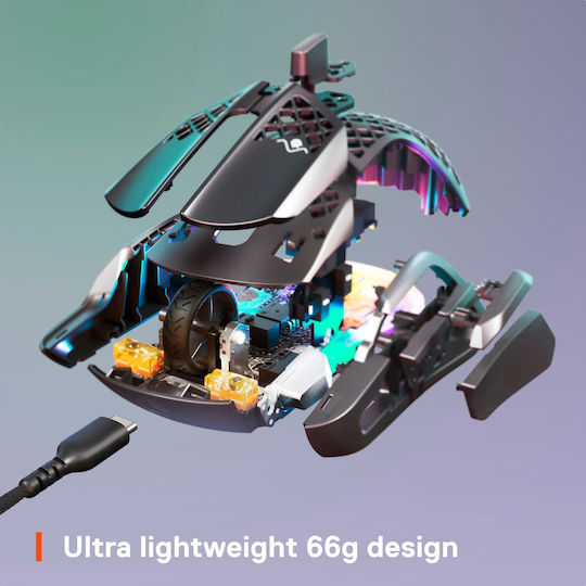 SteelSeries Aerox 5 RGB Gaming Ποντίκι Black Matte - Image 10