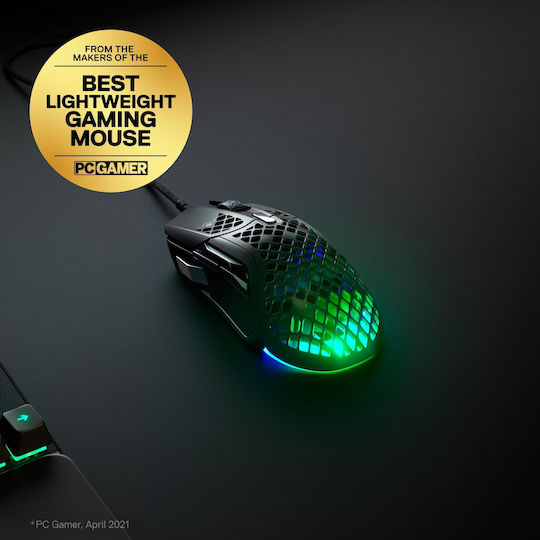 SteelSeries Aerox 5 RGB Gaming Ποντίκι Black Matte - Image 9