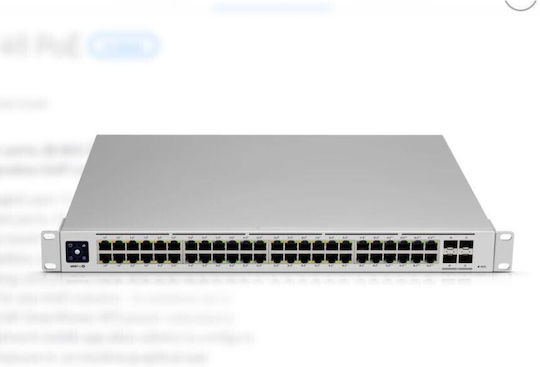 Ubiquiti Unifi Switch 48 Managed L2 PoE+ Switch με 48 Θύρες Ethernet - Image 11