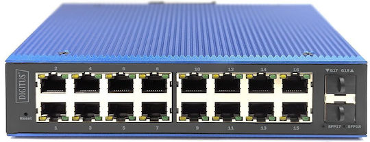 Digitus DN-651159 Managed L2 PoE Switch με 16 Θύρες Gigabit (1Gbps) Ethernet και 2 SFP Θύρες - Image 2