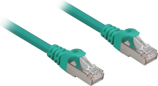 Sharkoon S/FTP Cat.6a Καλώδιο Δικτύου Ethernet 3m Πράσινο 1τμχ