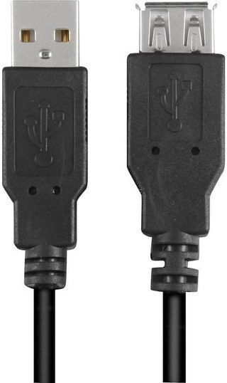 Sharkoon USB 2.0 Cable USB-A male - USB-A female Μαύρο 0,5m - Image 3