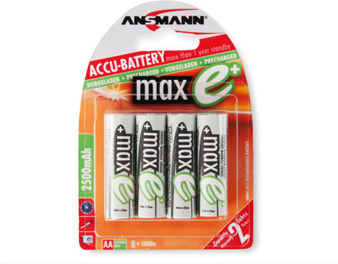 Ansmann Επαναφορτιζόμενες Μπαταρίες AA Ni-MH 2500mAh 1.2V 4τμχ - Image 3