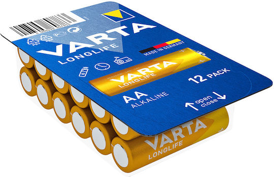 Varta LongLife Αλκαλικές Μπαταρίες AAA 1.5V 12τμχ 120315 - Image 2