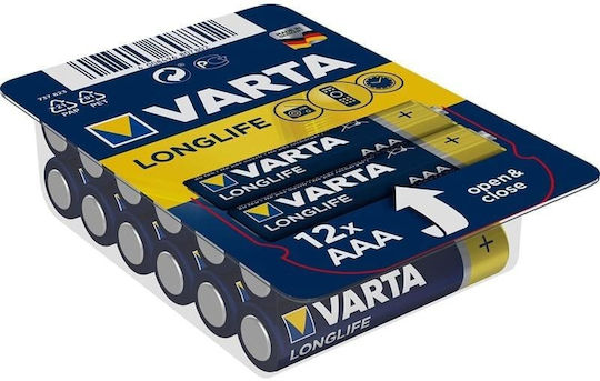 Varta LongLife Αλκαλικές Μπαταρίες AAA 1.5V 12τμχ 120315 - Image 3
