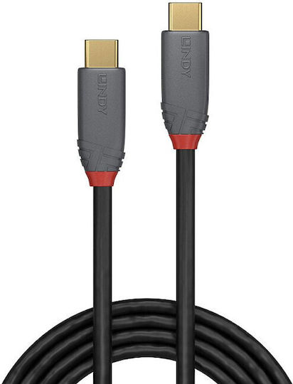 Lindy USB 2.0 Cable USB-C male - USB-C Γκρι 0.5m (36900) - Image 3