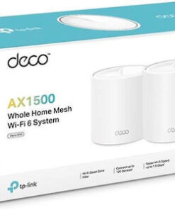 Alternative view of TP-LINK Deco X10 v1 Access Point Wi‑Fi 6 Dual Band (2.4 & 5GHz) σε Τριπλό Kit Λευκό