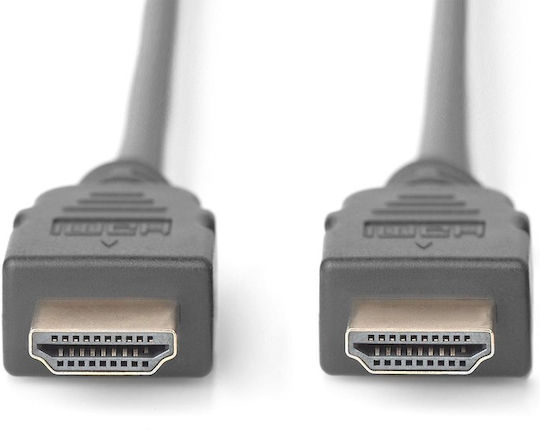 Digitus HDMI 1.4 Cable HDMI male - HDMI male 2m Μαύρο DB-330123-020-S - Image 2