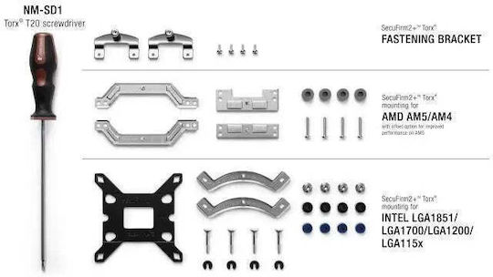 Noctua Mounting Kit Μαύρο NM-M1-MP83 - Image 4