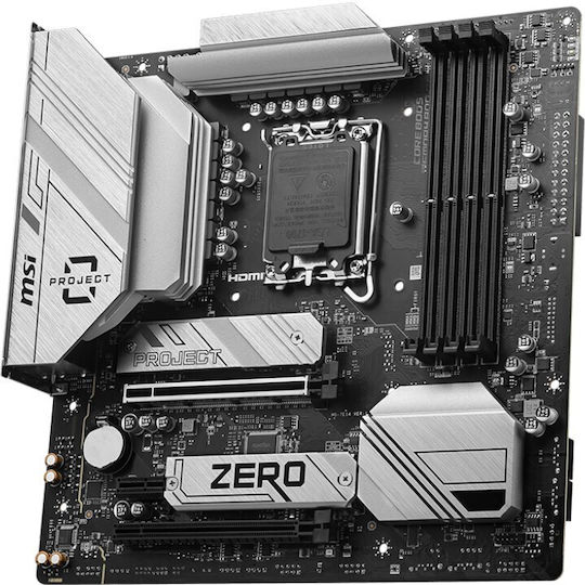 MSI B760M Project Zero Wi-Fi Motherboard Micro ATX με Intel 1700 Socket 7E14-001R - Image 3