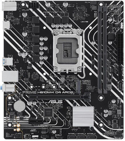 Asus Prime H610M-K D4 ARGB Motherboard Micro ATX με Intel 1700 Socket 90MB1HN0-M0EAY0 - Image 3
