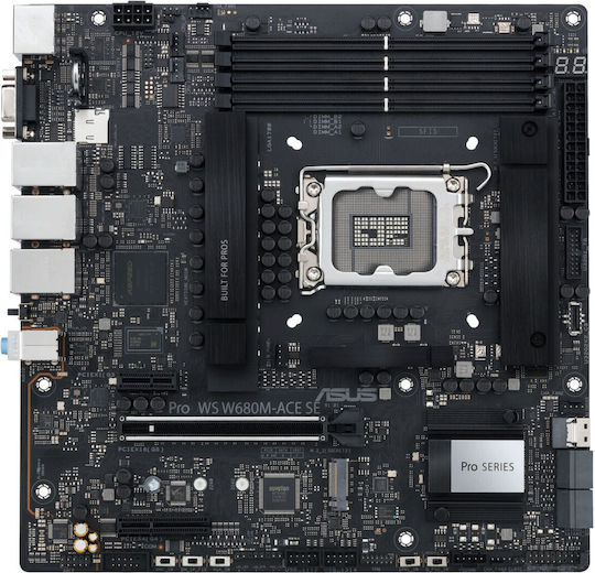 Asus Pro WS W680M-ACE SE Motherboard Micro ATX με Intel 1700 Socket 90MB1FA0-M0EAY0 - Image 4