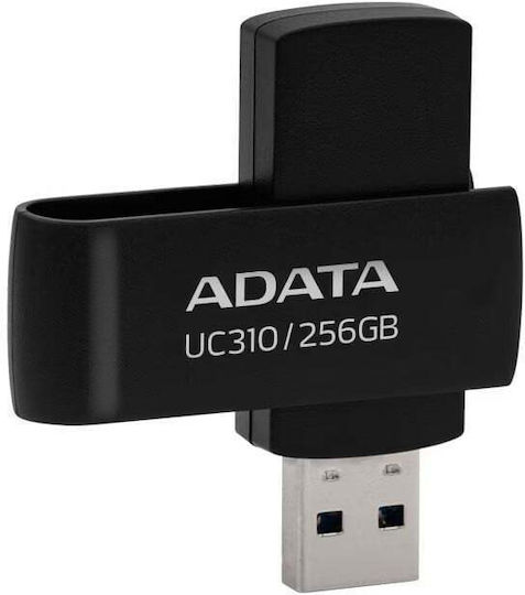 Adata UC310 256GB USB 3.2 Stick Μαύρο - Image 2