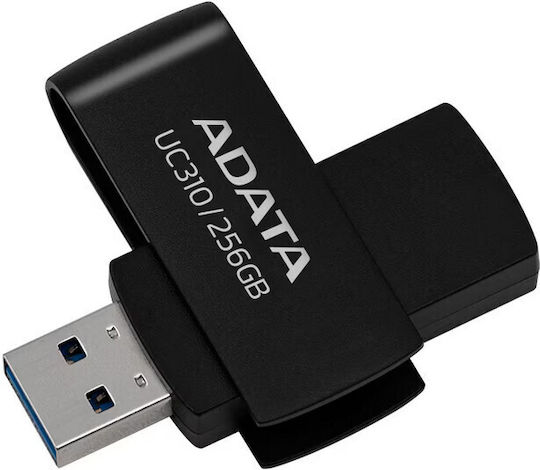Adata UC310 256GB USB 3.2 Stick Μαύρο - Image 3