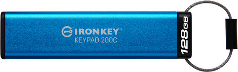 Kingston IronKey Keypad 200C 128GB USB 3.2 Stick με σύνδεση USB-C Μπλε - Image 3