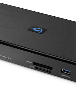 OWC Thunderbolt Pro Dock Thunderbolt 3 Docking Station με DisplayPort 4K PD Ethernet και σύνδεση 2 Οθονών Μαύρο