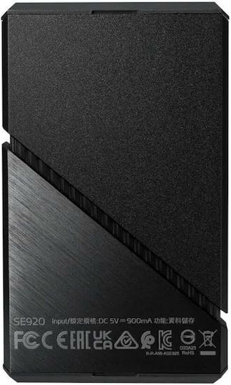 Adata SE920 USB-C Εξωτερικός SSD 1TB 2.5" Μαύρο - Image 2