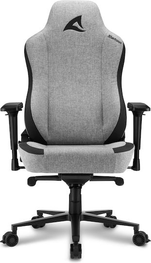 Sharkoon Skiller SGS40 Fabric Υφασμάτινη Καρέκλα Gaming με Ρυθμιζόμενα Μπράτσα Γκρι - Image 3